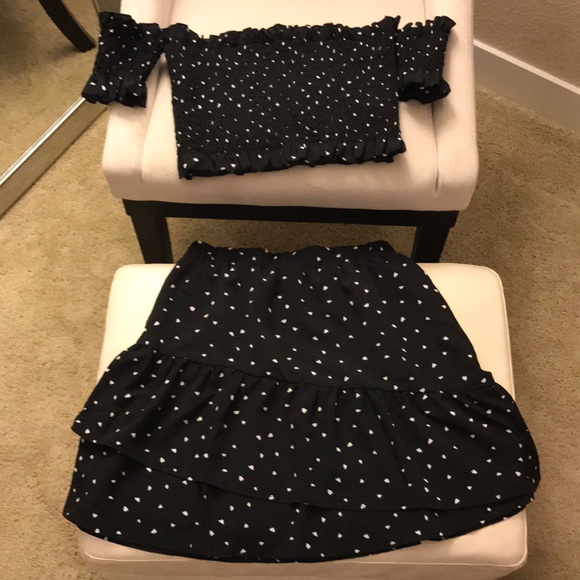 Nasty Gal Dresses & Skirts - Nasty Gal Two Piece OTS Heart Set- Eight Paris